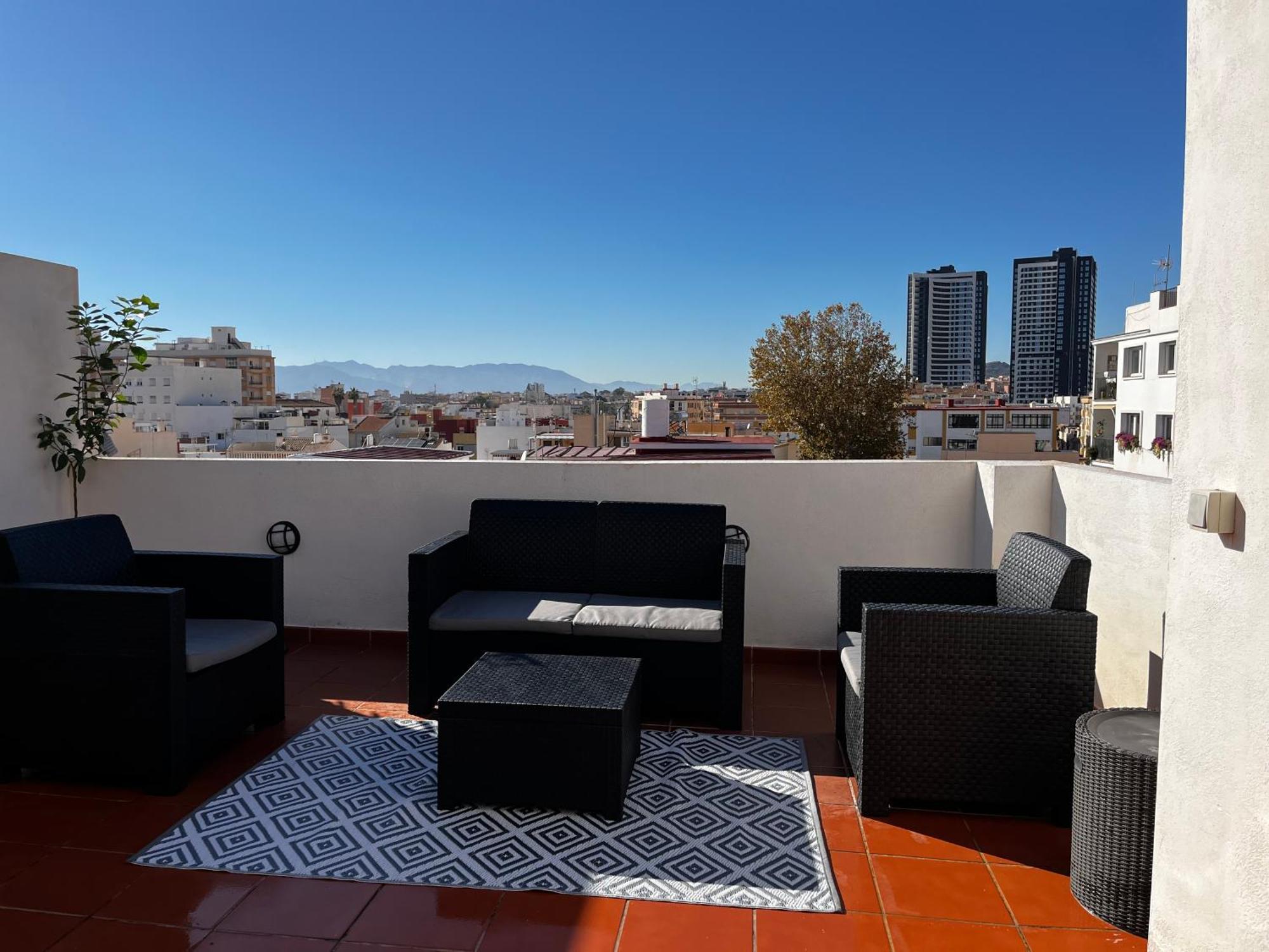 Barcelo 30, Terrace, Center, Garage On Request, Quite Neighborhood, Ba Apartment Malaga Bagian luar foto